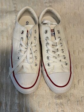 Converse White Low-Top Canvas Sneakers
